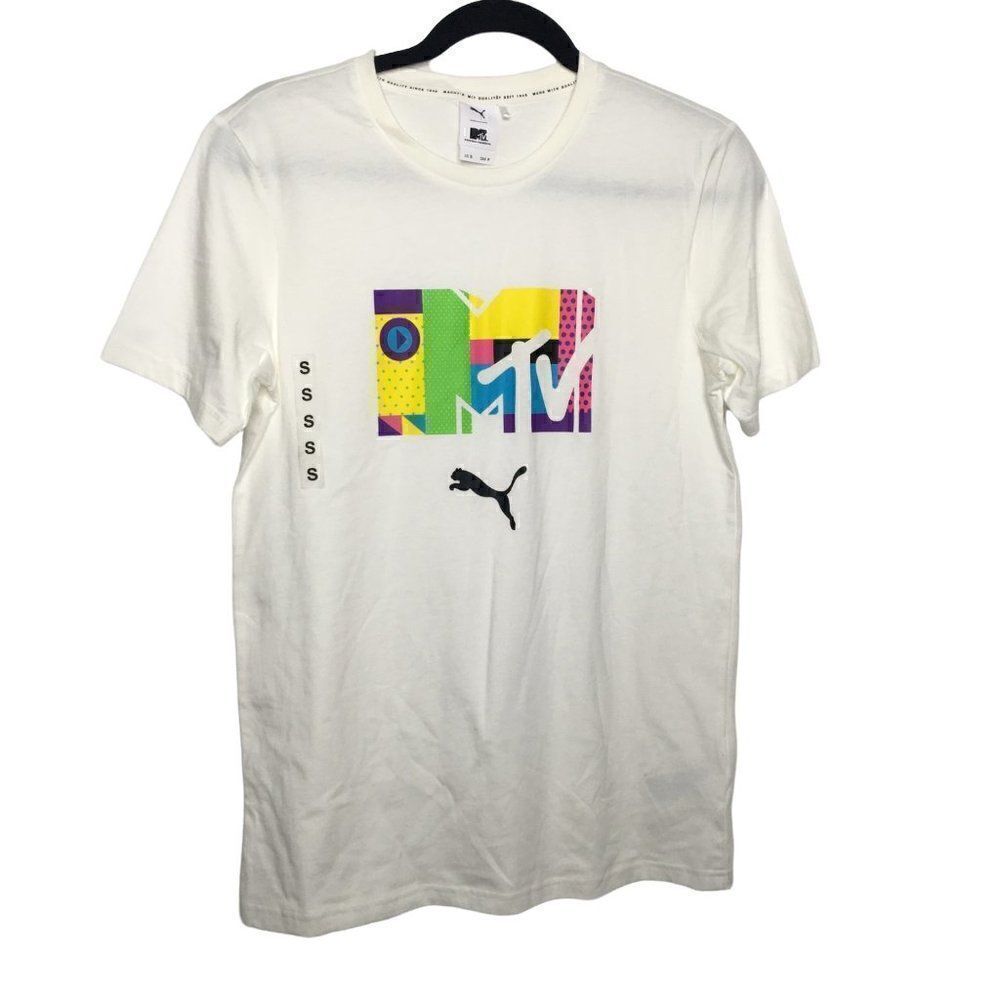 MTV white mens shirt